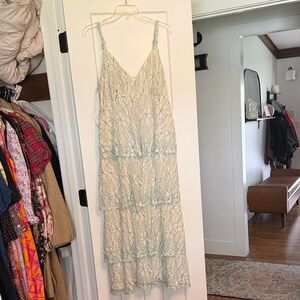 NWOT Sugar Lips Lace Overlay Midi Dress